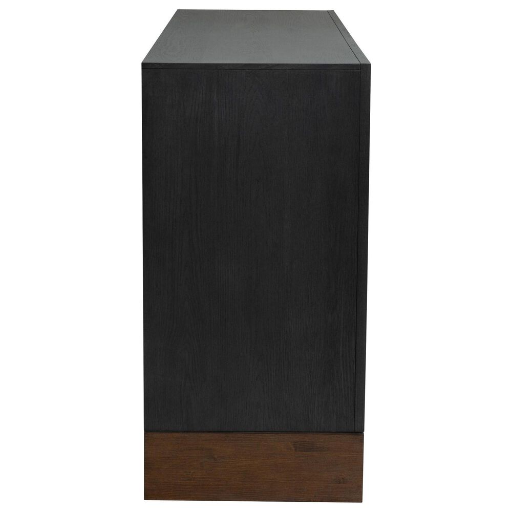 Flexsteel Waterfall 3-Drawer Buffet in Deep Ebony and Dark Brown, , large