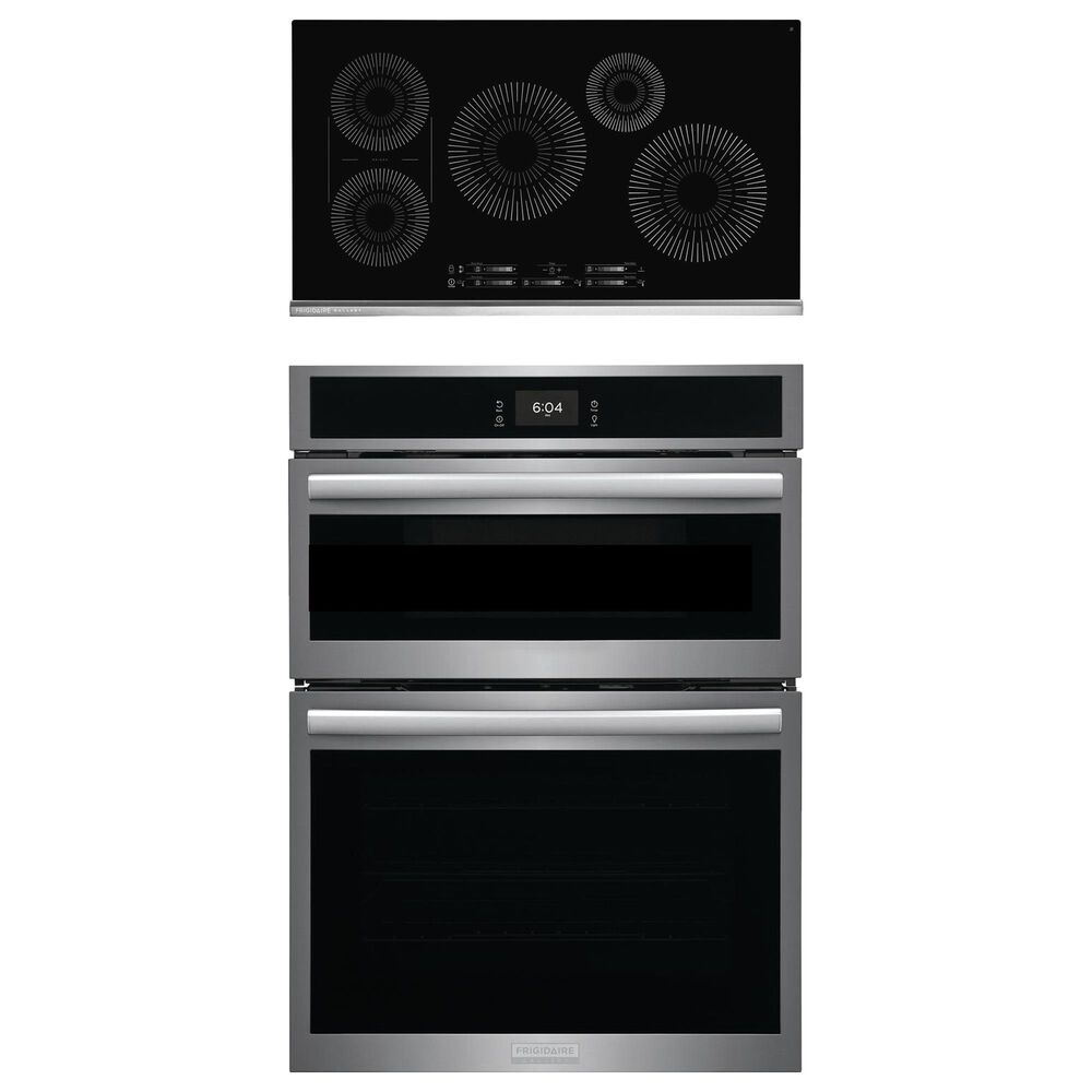 Frigidaire Gallery 2-Piece Kitchen Package with Stainless Steel 30" Electric Wall Oven and Black 36" Electric Cooktop, , large