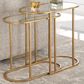 Uttermost 2-Piece Nesting Table Set in Brushed Brass, , large