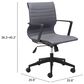 Zuo Modern Stacy Office Chair in Black, , large