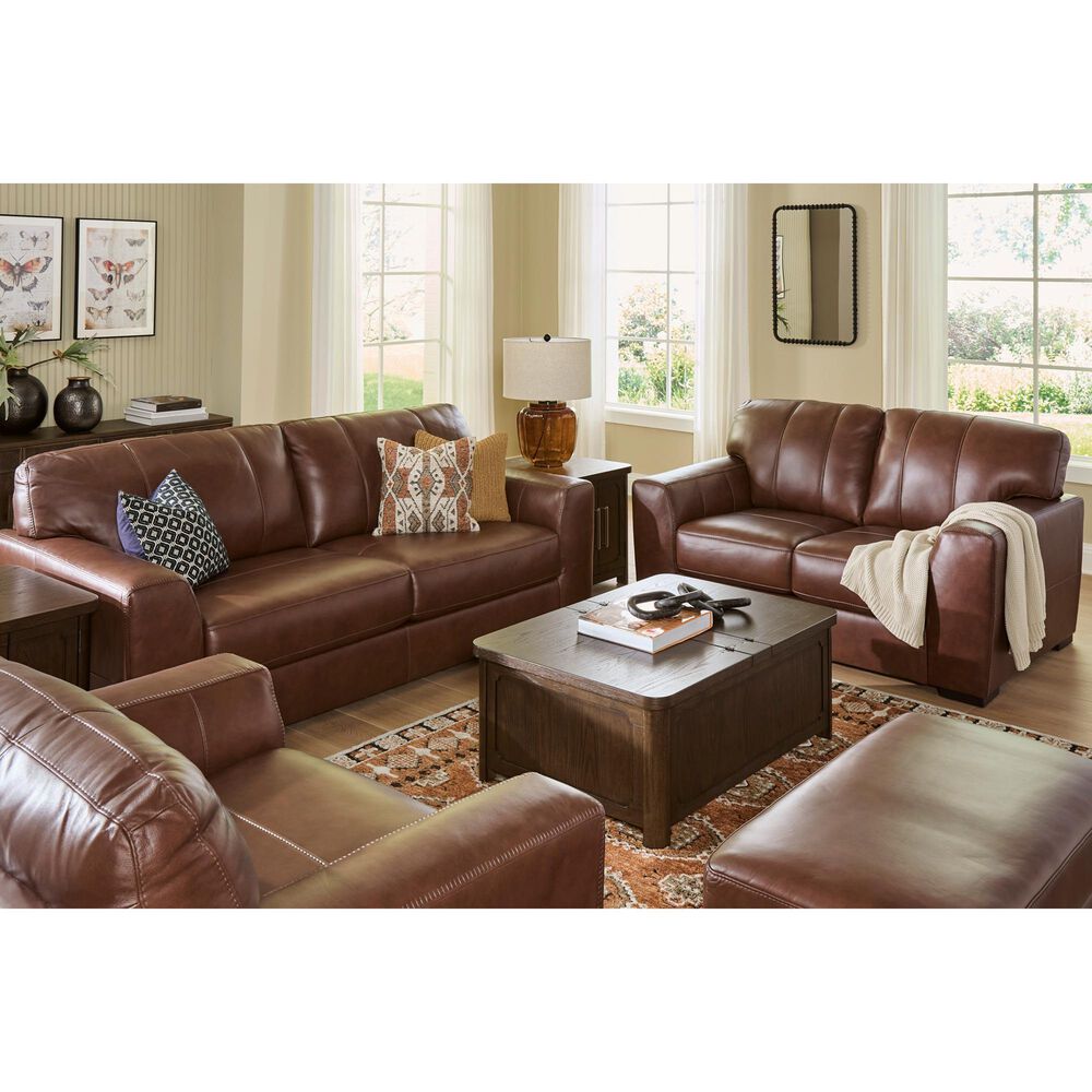 Ashley Brogliano Stationary Sofa and Loveseat Set in Canyon, , large