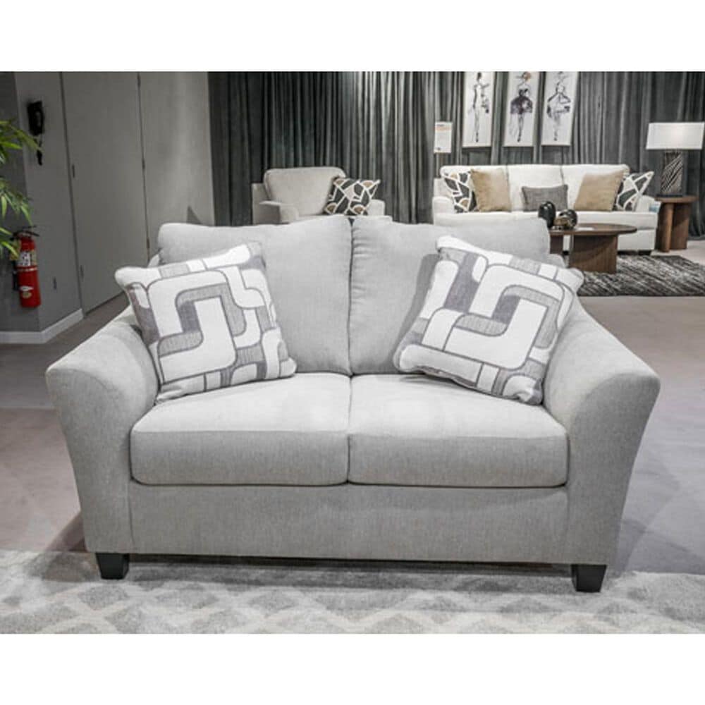 Ashley Willarae Stationary Loveseat in Taupe, , large