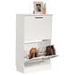 Sauder Homeplus 23" Shoe Cabinet with Flip Door in White, , large