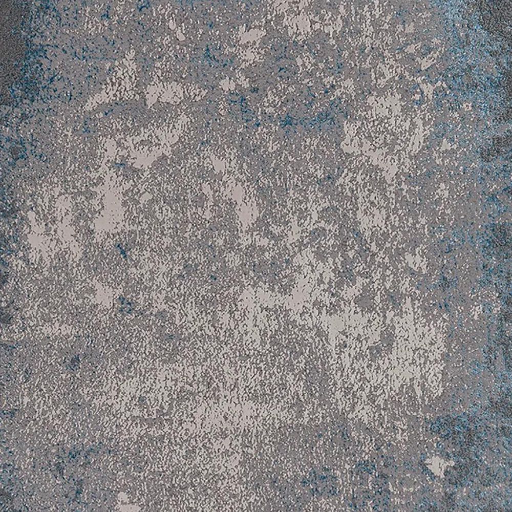 Kas Oriental Rugs Luna Natura 3&#39;3&quot; x 4&#39;11&quot; Silver and Blue Area Rug, , large