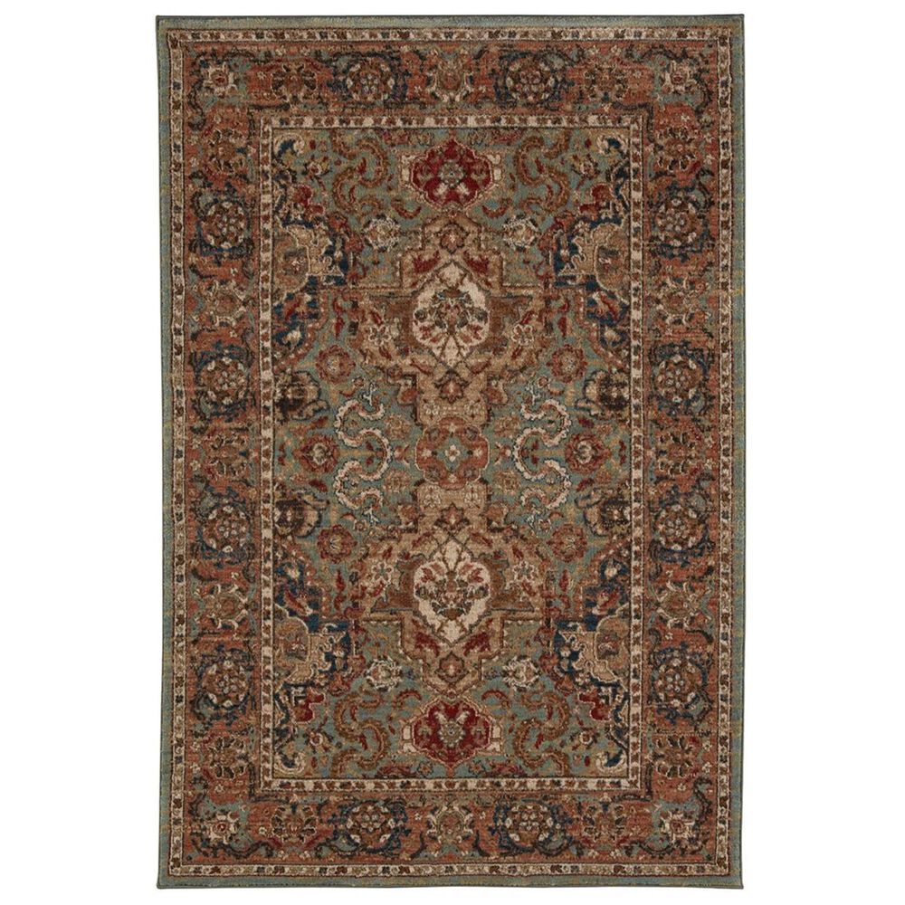37B Spice Market Dhahar 90938-50123 9"6" x 12"11" Aquamarine Area Rug, , large