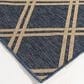 Trisha Yearwood Rug Collection Gather Minot 7"10" x 9"10" Cobalt and Natural Area Performance Rug, , large
