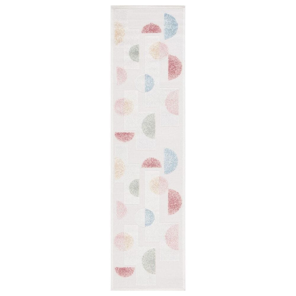 Safavieh Sarasota 2"3" x 9" Grey and Pink Indoor/Outdoor Runner, , large