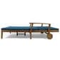 Hearth and Haven Perla Outdoor Double Chaise Lounge with Cushion in Teak, , large