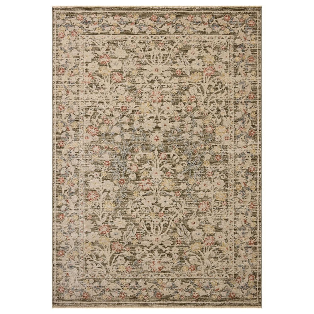 Loloi Clarisse Olive and Multicolor 9"6" x 13" Area Rug, , large