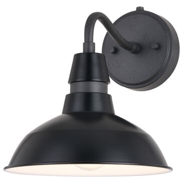 Vaxcel Buena Park 1-Light Outdoor Wall Sconce in Vintage Black and Matte White, , large