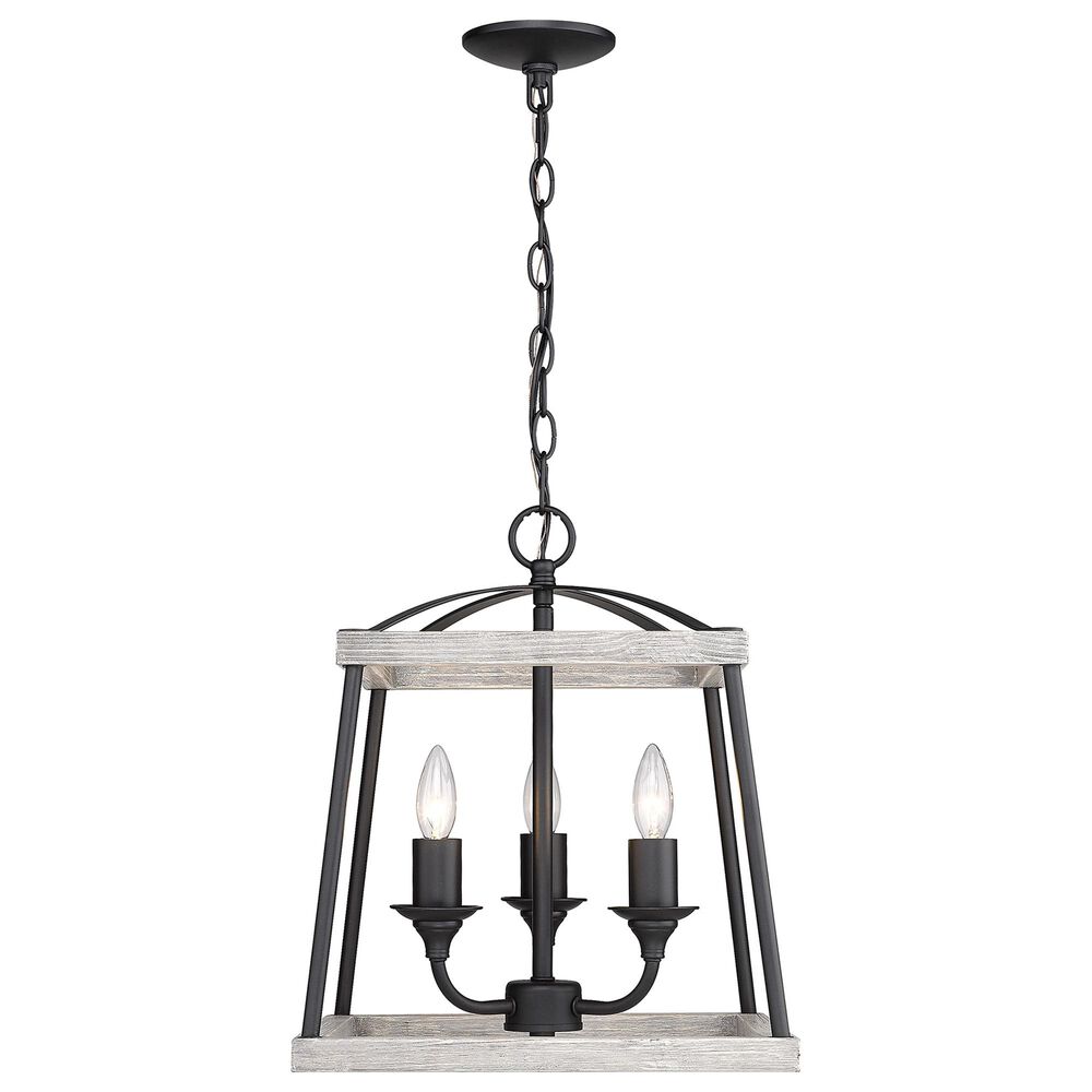 Golden Lighting Teagan 3-Light Pendant in Natural Black, , large