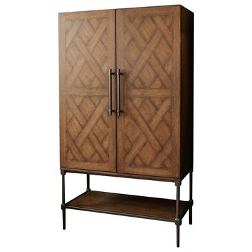 Wycliff Bay Wynne Lattice Bar Cabinet in Spice, , large