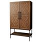 Wycliff Bay Wynne Lattice Bar Cabinet in Spice, , large
