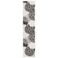 Nourison Aloha Floral 2"3" x 12" Black and White Indoor/Outdoor Runner, , large