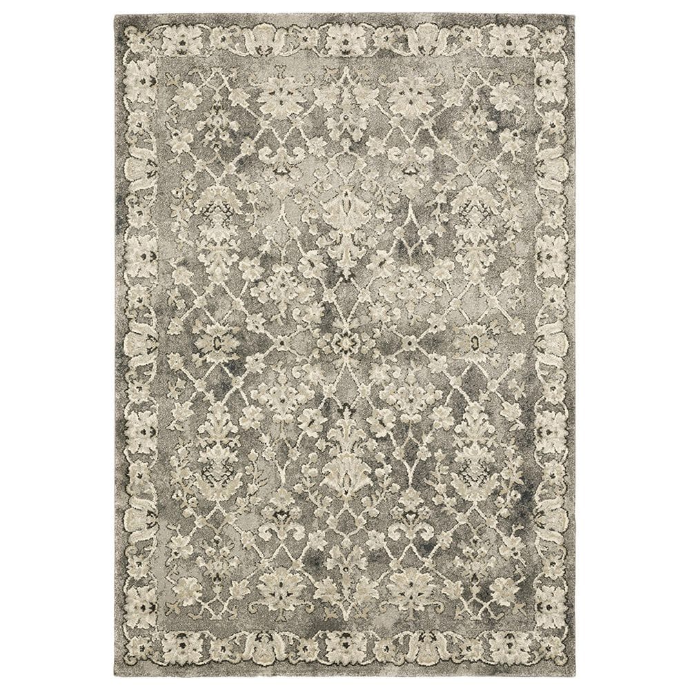 Oriental Weavers Florence Hialeah 1002E 2&#39;3&quot; x 7&#39;6&quot; Grey Runner, , large