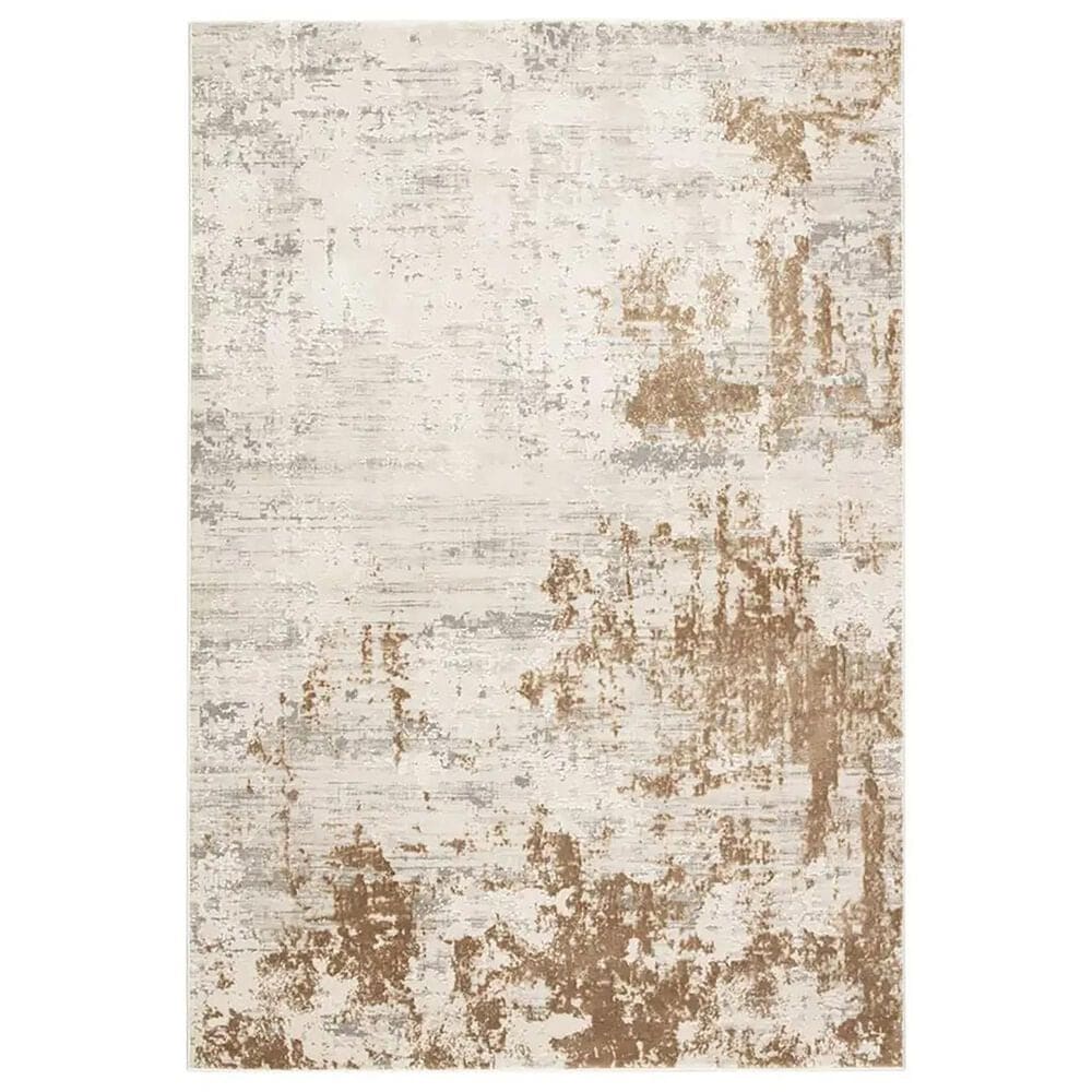 Jaipur Cirque Resa 10" x 14" Light Gray, Gold and Ivory Area Rug, , large