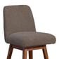 Blue River Amalie Swivel Barstool Stool with Taupe Boucle Cushion in Brown Oak, , large