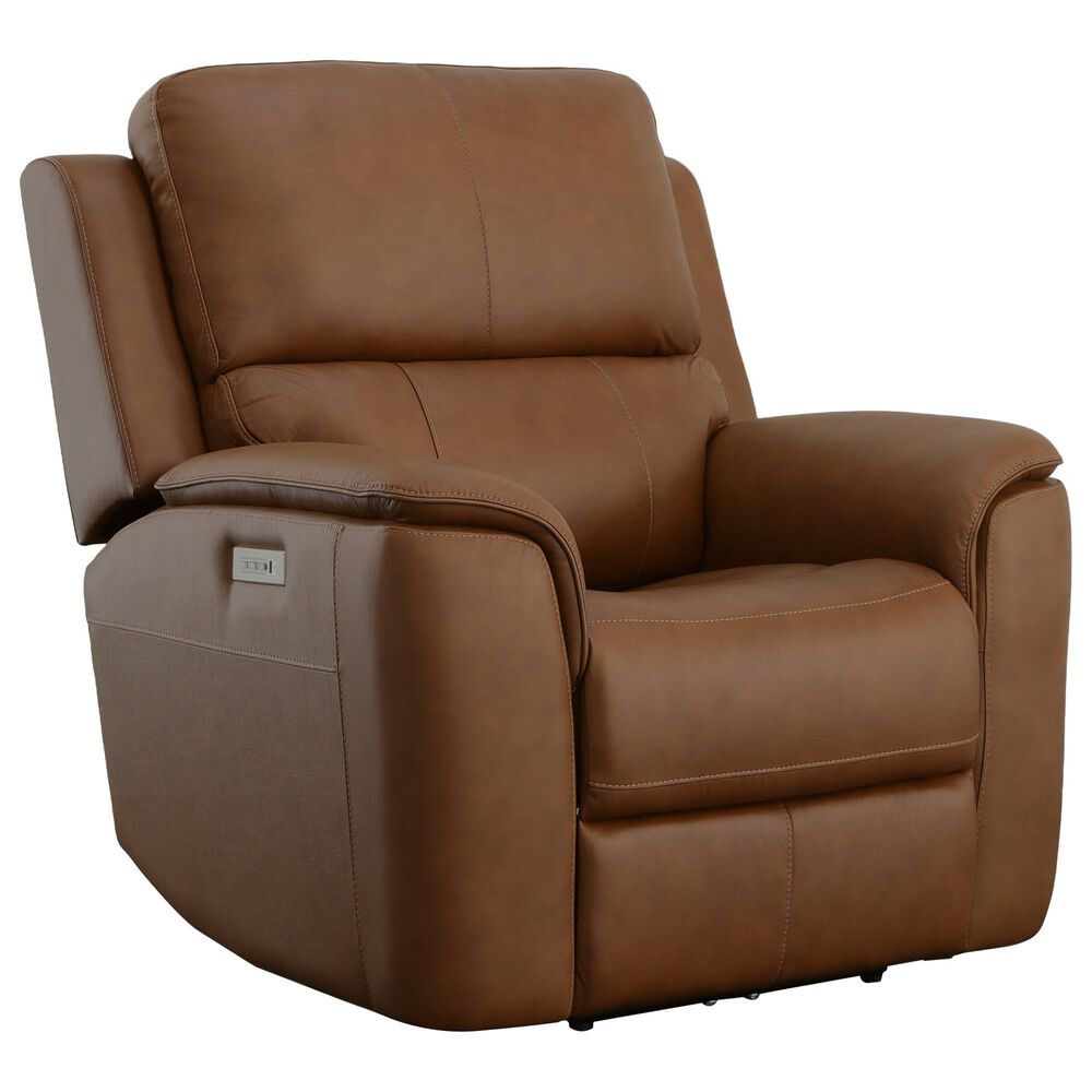 Flexsteel Henry 2-Piece Power Reclining Sofa and Recliner in Caramel Brown, , large
