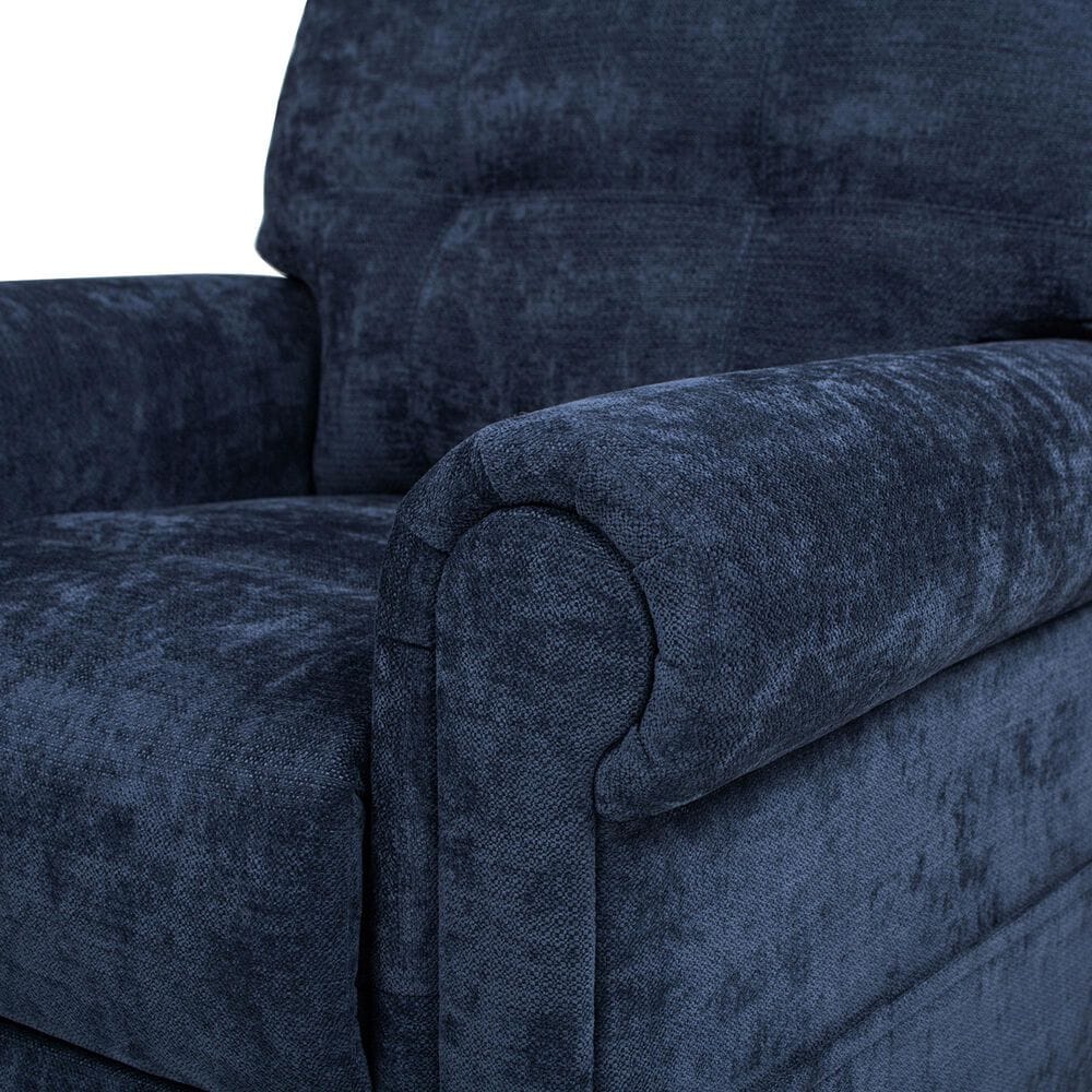 Jennifer Taylor Home Irwin Power Lift Assistance Recliner Chair in Dusk Navy Blue, , large