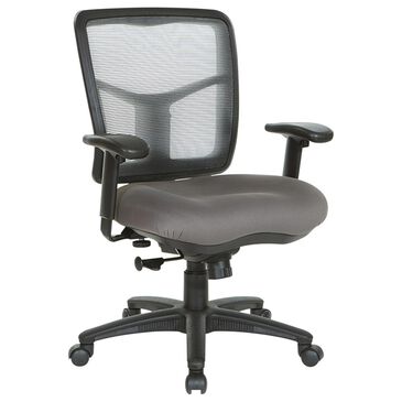 OSP Home ProGrid Mesh Back Desk Chair in Carbon Grey, , large