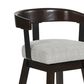 Ashley Haddigan Swivel Counter Stool in Dark Brown, , large