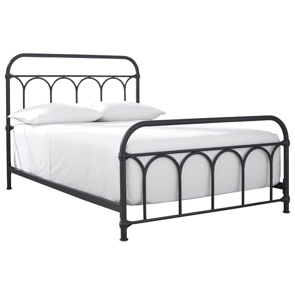 Ashley Nashburg Full Metal Slat Bed in Black, , large
