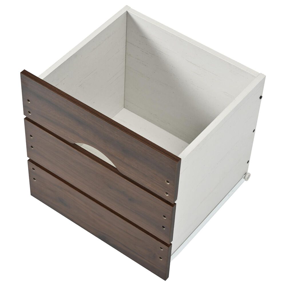 HOMLUX 54" Kitchen Island with Drop Leaf in White, , large