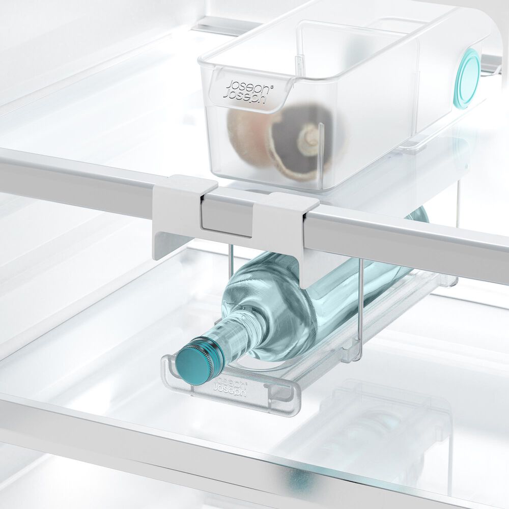 Joseph Joseph FridgeStore Foldable Under-Shelf Bottle Holder in White, , large