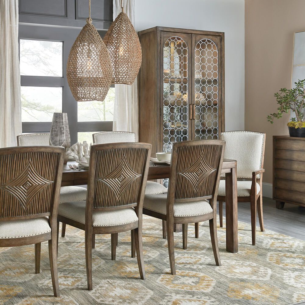 Hooker Furniture Sundance Carved Back Side Chair in Cliffside &#40;Set of 2&#41;, , large