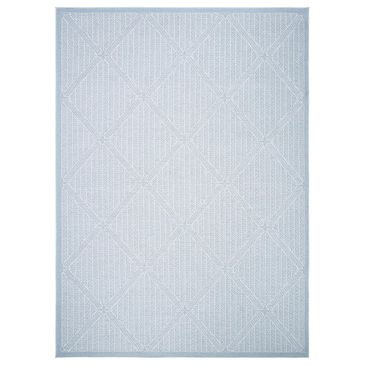 Safavieh Bermuda BMU811M 9" x 12" Light Blue and Ivory Indoor/Outdoor Area Performance Rug, , large