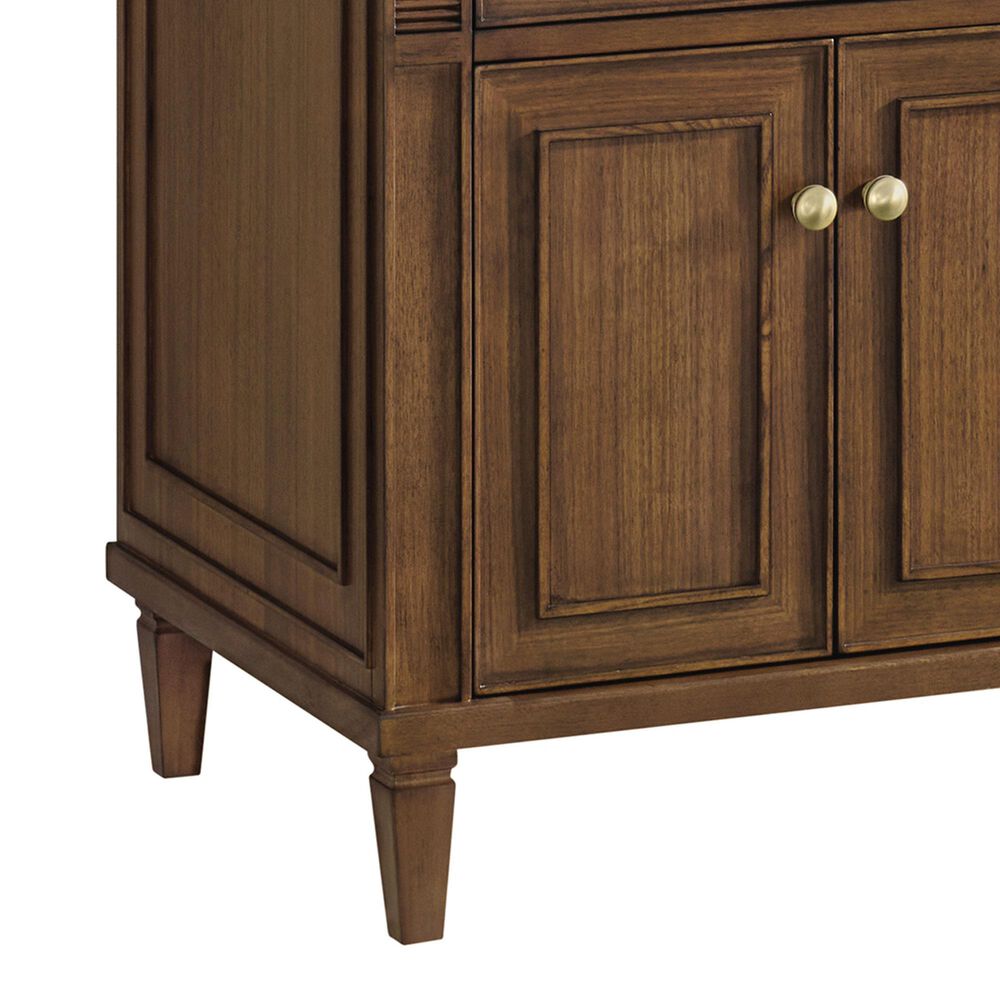 James Martin Vanities Lorelai 72&quot; Double Vanity in Mid-Century Walnut with 3 cm Eternal Marfil Quartz Top, , large
