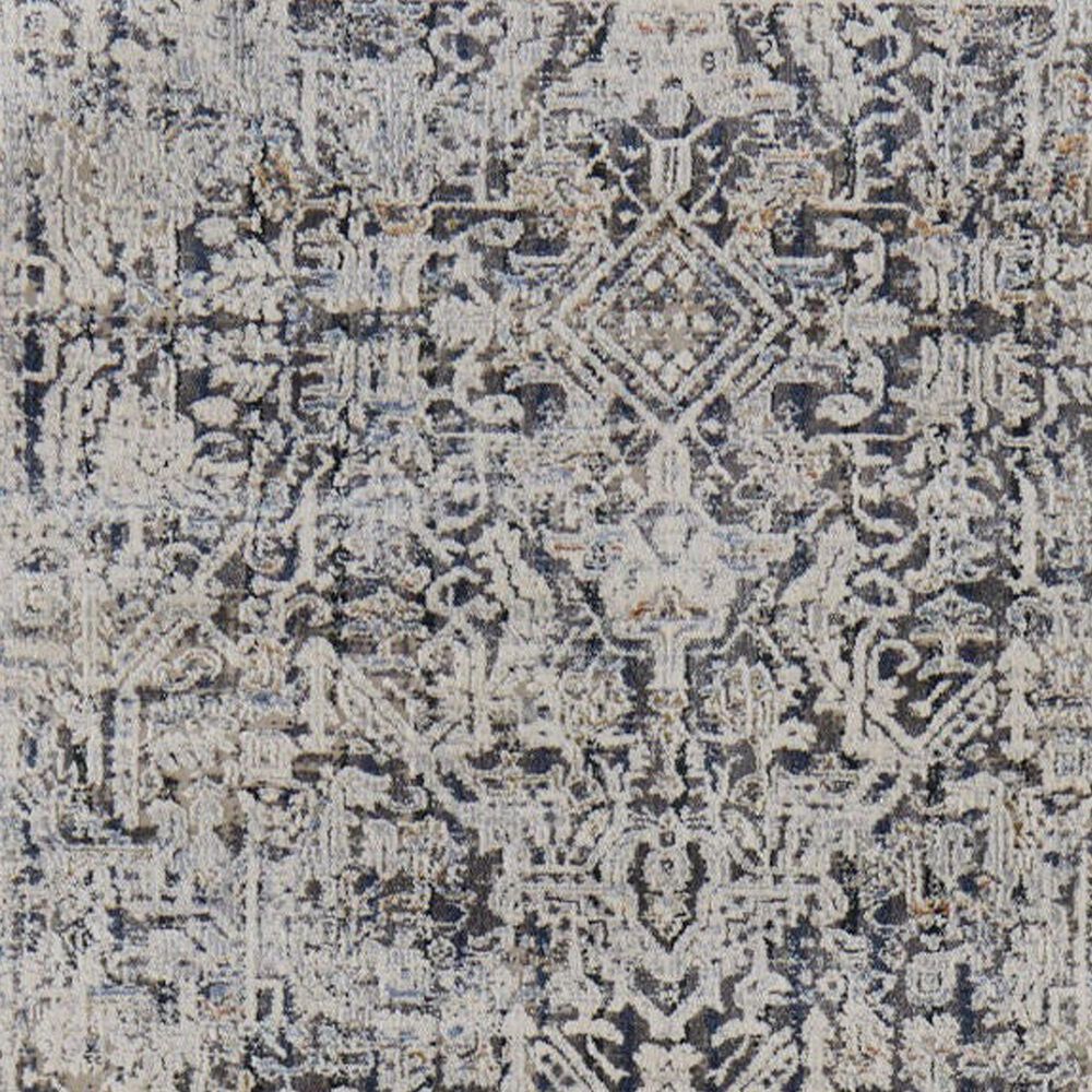 Feizy Kaia 2&#39;6&quot; x 10&#39; Navy and Beige Runner, , large