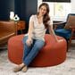 Jaxx Candler Round Ottoman in Terra Cotta, , large