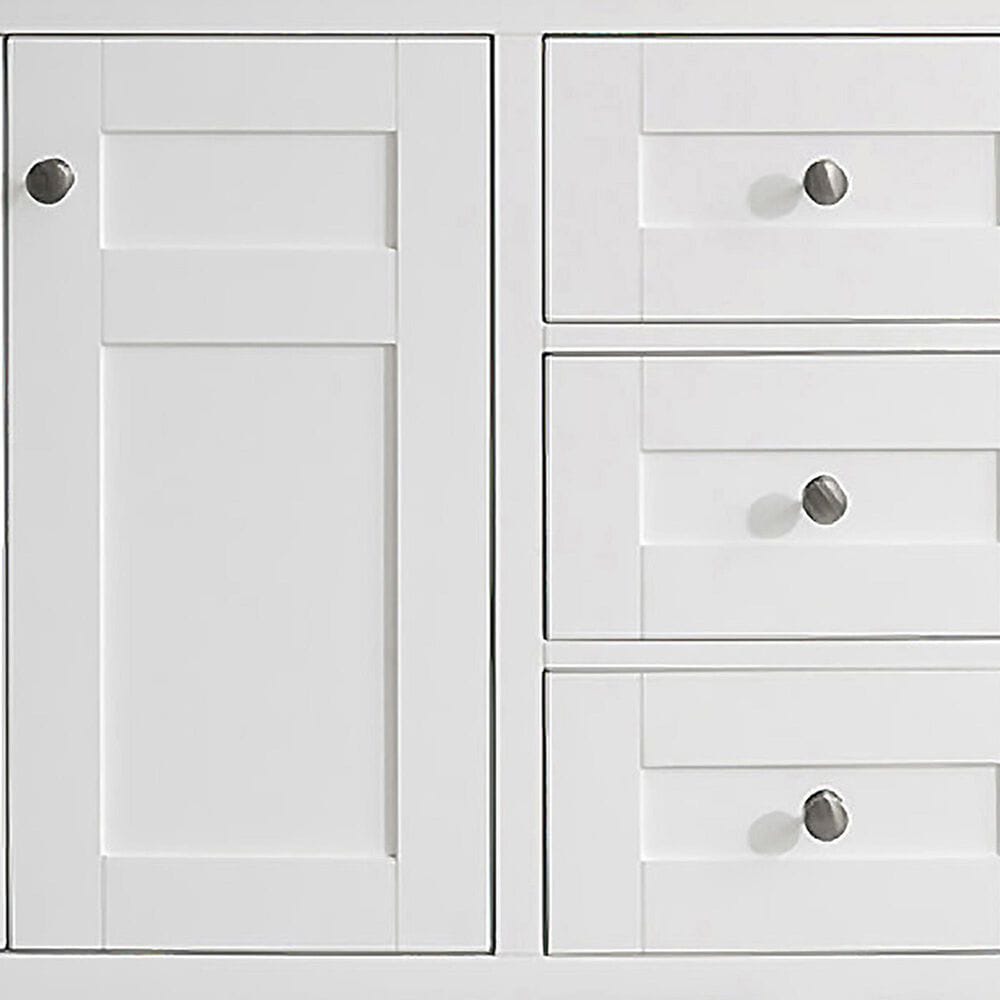 James Martin Vanities Palisades 72&quot; Double Bathroom Vanity in Bright White with 3 cm Ethereal Noctis Quartz Top and Rectangular Sinks, , large