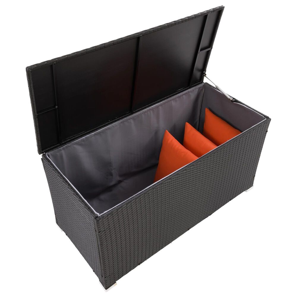 CorLiving Parksville Patio Cushion Box in Black, , large