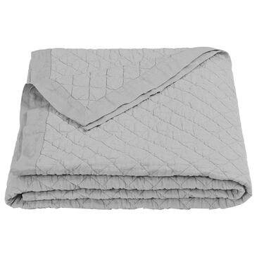 HiEnd Accents Diamond Twin Quilt in Gray, , large
