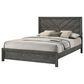 Crown Mark Valor King Panel Bed in Grey, , large