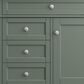 James Martin Vanities Brittany 36" Single Bathroom Vanity in Smokey Celadon with 3 cm Victorian Silver Quartz Top and Rectangular Sink, , large