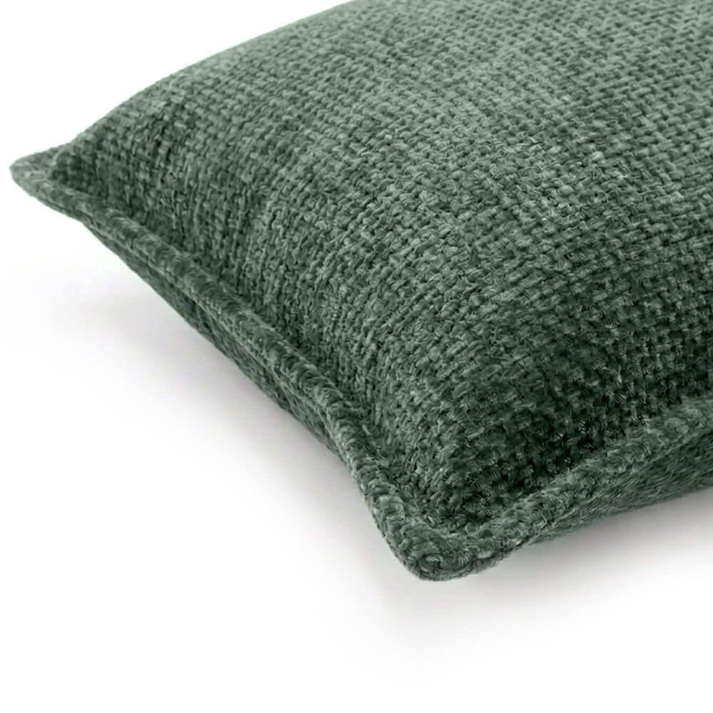 Chanasaya 20" Square Textured Accent Throw Pillow in Green, , large