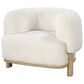 Coaster Lawler Barrel Back Accent Chair in Ivory, , large