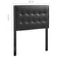 Modway Emily Upholstered Vinyl Queen Headboard in Black, , large