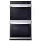 LG 2-Piece Kitchen Package with 9.4 Cu. Ft. Double Wall Oven and 30" Gas Cooktop in Print Proof Stainless Steel, , large