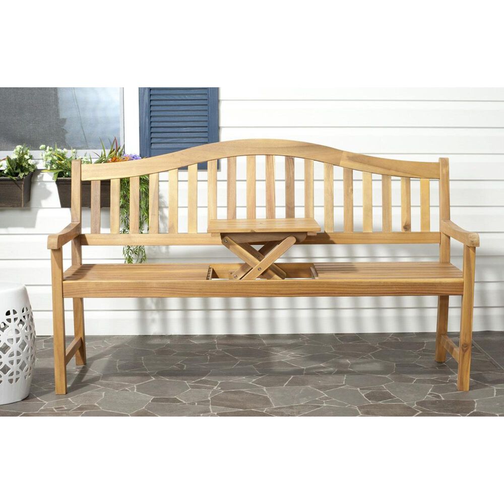 Safavieh Mischa Bench in Teak, , large