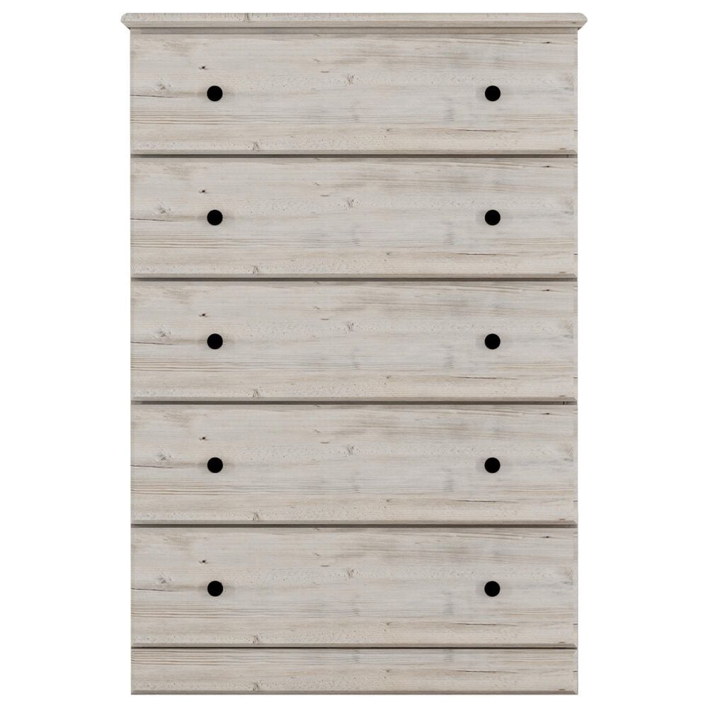 Lemoore Essentials 32" 5-Drawer Chest in Frosted Pine, , large