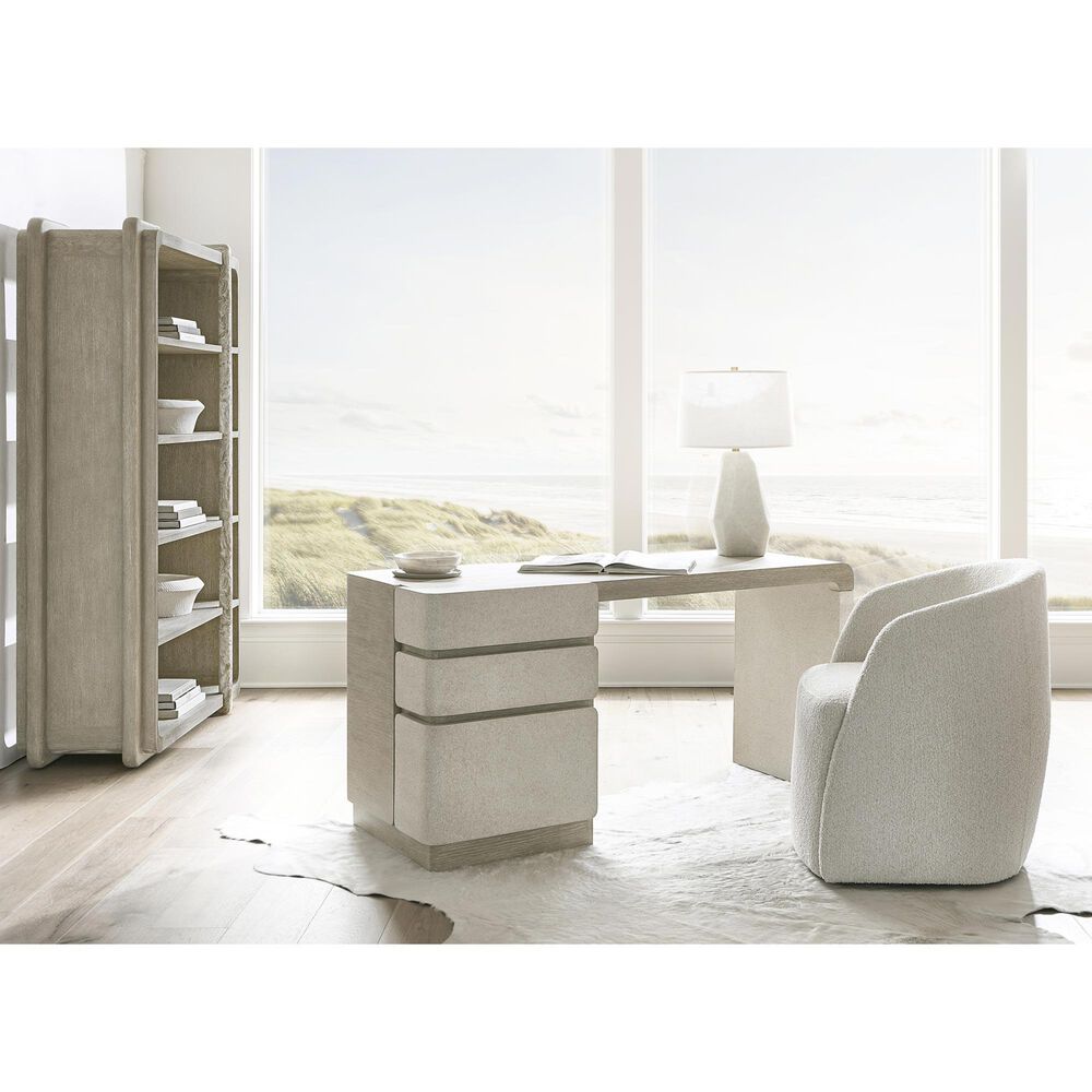 Bernhardt Arcadia Arm Chair in White, , large