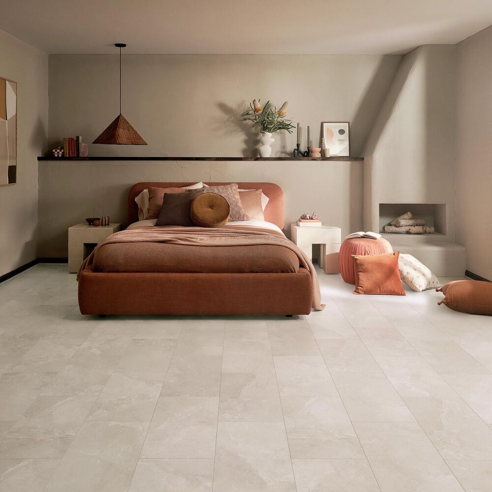 COREtec Cremello Travertine 12&quot; x 24&quot; Luxury Vinyl Tile, , large