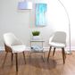 LumiSource Bacci Accent Chair in Cream, , large