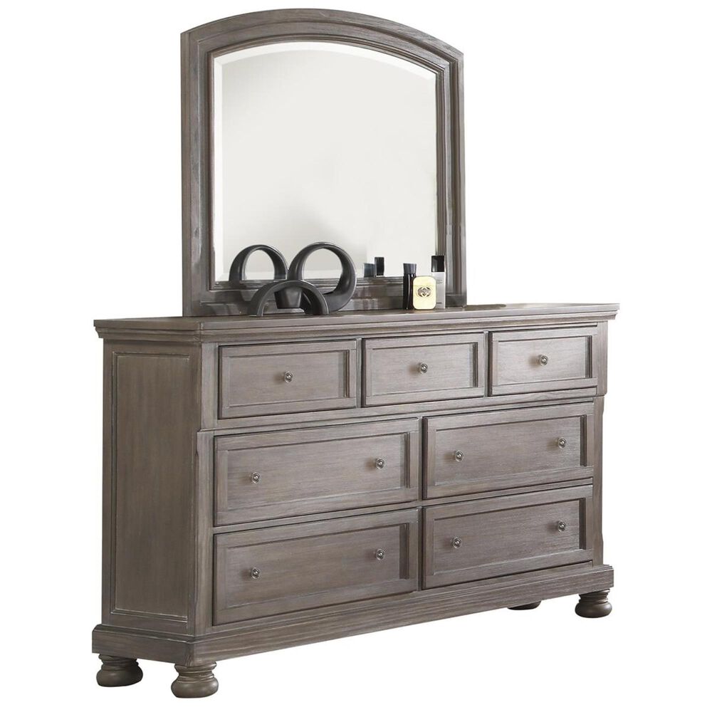 New Heritage Design Allegra Dresser and Mirror in Pewter, , large