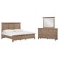 Riva Ridge Oxford 3-Piece California King Panel Bedroom Set in Tan with USB Ports, , large