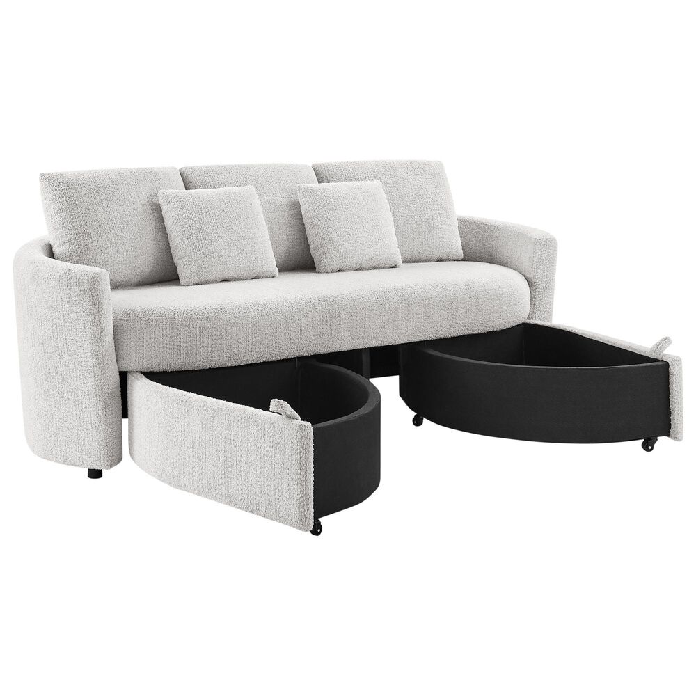 Lifestyle Solutions Beckett Stationary Storage Sofa in Ivory, , large